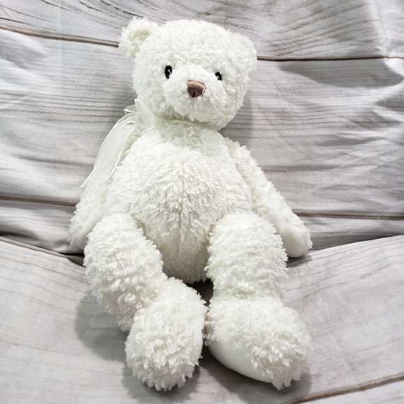๐SOLD๐ Baby Gund Twinkle White Teddy Bear 14" Plush Stuffed Animal Curly 2001 - Picture 9 of 9